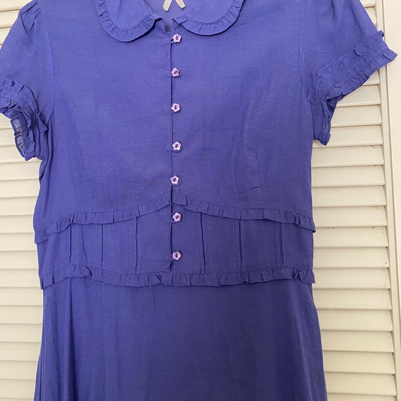 Maeve Blue Shirtdress from Anthropologie size 8 - Picture 3 of 9